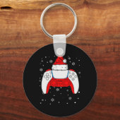 クリスマスサンタゲーマーコントローラー少年たちキッズティーンG キーホルダー (裏面)