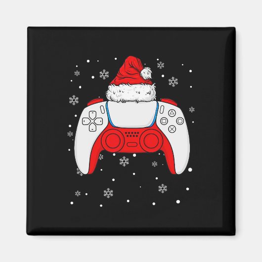 クリスマスサンタゲーマーコントローラー少年たちキッズティーンG マグネット (正面)