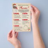 クリスマスサンタゲームカードに何がある チラシ (ハンドル)