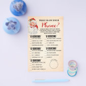 クリスマスサンタゲームカードに何がある チラシ (シングル)