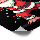 クリスマスサンタコスチュームダビングAxolotlクリスマスライト ポスター (角)