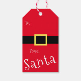 クリスマスサンタコートレッドギフトラベル ギフトタグ