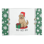 クリスマスサンタゴルデンドール（ゴールデンレッド）犬かわいい 枕カバー (正面右)