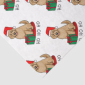 クリスマスサンタゴルデンドール(ゴールデンレッド)犬かわいい 薄葉紙 (詳細)