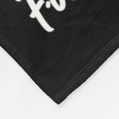 クリスマスサンタサングラスキツネフローラが欲しい フリースブランケット (角)