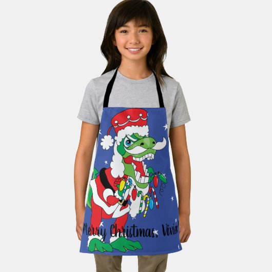 クリスマスサンタザウルス エプロン (インサイチュ)