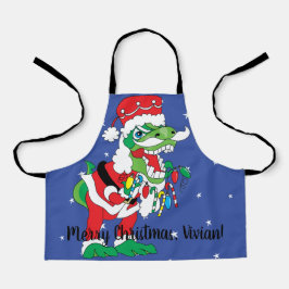 クリスマスサンタザウルス エプロン