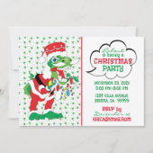 クリスマスサンタザウルス 招待状 (正面)