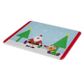 クリスマスサンタシーン カッティングボード (角)