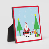 クリスマスサンタシーン フォトプラーク (正面)