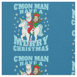 クリスマスサンタジョーバイデン氏カマラハリスユニコーン ファブリック