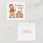 クリスマスサンタジンジャーブレッドマンエンクロージャカード エンクロージャーカード (正面/裏面)