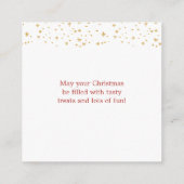 クリスマスサンタジンジャーブレッドマンエンクロージャカード エンクロージャーカード (裏面)