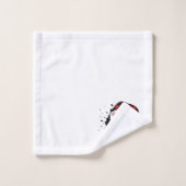 クリスマスサンタスカル バスタオルセット (ウォッシュタオル)