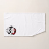 クリスマスサンタスカル バスタオルセット (ハンドタオル)