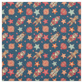 クリスマスサンタスターズ&続き ファブリック (見本)