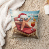 クリスマスサンタスティッシュのお茶の間 クッション (ブランケット)