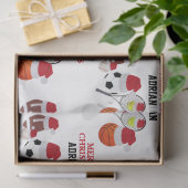 クリスマスサンタスポーツアスレティックボール名前をカスタムする 薄葉紙 (ギフト)