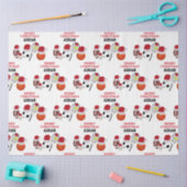 クリスマスサンタスポーツアスレティックボール名前をカスタムする 薄葉紙 (クラフト)