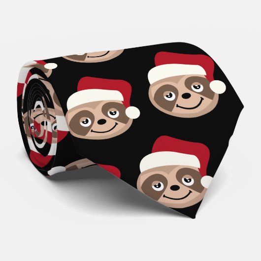 クリスマスサンタスロススロートマスクリスマスタイ ネクタイ (ロール)