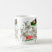 クリスマスサンタスロスラマ コーヒーマグカップ (中央)