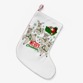 クリスマスサンタスロスラマ スモールクリスマスストッキング (正面 (吊り時))