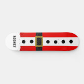 クリスマスサンタスーツおもしろいモダングリッターベルト スケートボード (横)