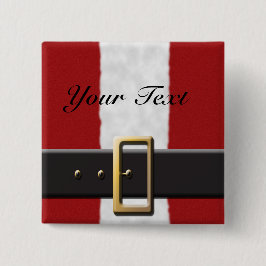 クリスマスサンタスーツのピンバックボタン 缶バッジ