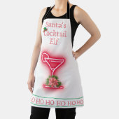 クリスマスサンタズカクテル小妖精や小人バー エプロン (インサイチュ)