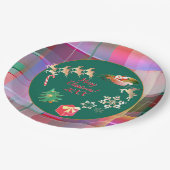 クリスマスサンタズトナディアプレイド紙プレート ペーパープレート (アングル)