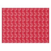 クリスマスサンタズライトインディアフェスティバル冬 テーブルクロス (正面(横))