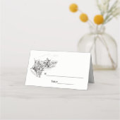 クリスマスサンタズレー#1エスコートカード座席表 プレイスカード (裏面)