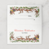 クリスマスサンタズレー#4エスコートカード座席表 プレイスカード (外部開封)