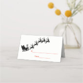 クリスマスサンタズレー#5エスコートカード座席表 プレイスカード (裏面)