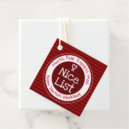 クリスマスサンタズワークショップニスリストメッセージカード フェイバータグ (インサイチュ)