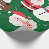 クリスマスサンタズ ラッピングペーパー (角)