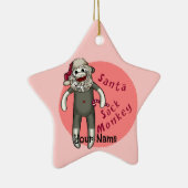 クリスマスサンタソックサル セラミックオーナメント (右)