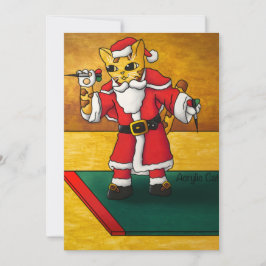 クリスマスサンタダーツキャット カード