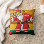 クリスマスサンタダーツキャット クッション (ブランケット)