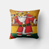 クリスマスサンタダーツキャット クッション (裏面)