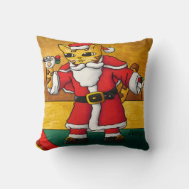 クリスマスサンタダーツキャット クッション