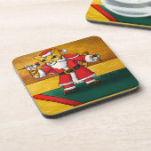 クリスマスサンタダーツキャット コースター (左側)