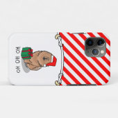 クリスマスサンタチョウ(シナモン)かわいい Case-Mate iPhoneケース (裏面(横))