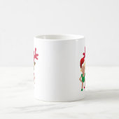 クリスマスサンタツインズ絵文字 コーヒーマグカップ (中央)