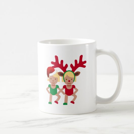 クリスマスサンタツインズ絵文字 コーヒーマグカップ (右)