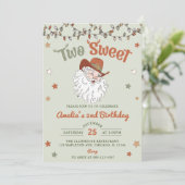 クリスマスサンタツースイーツセカンドバースデーパーティー 招待状 (スタンド正面)