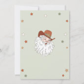 クリスマスサンタツースイーツセカンドバースデーパーティー 招待状 (裏面)