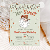 クリスマスサンタツースイーツセカンドバースデーパーティー 招待状