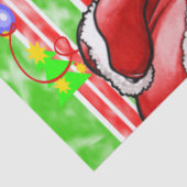 クリスマスサンタティッシュペーパーテディベア 薄葉紙 (詳細)