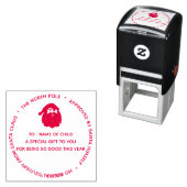 クリスマスサンタデリバリー北極 |ラウンド セルフインキングスタンプ (インサイチュ)